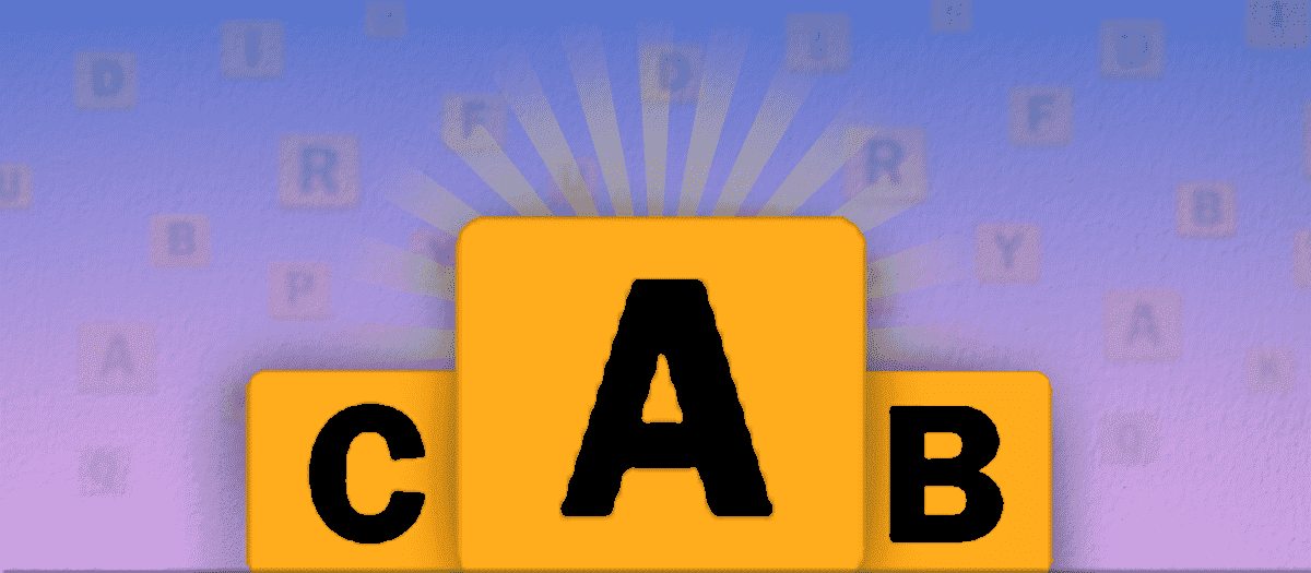 Touch Alphabets in order